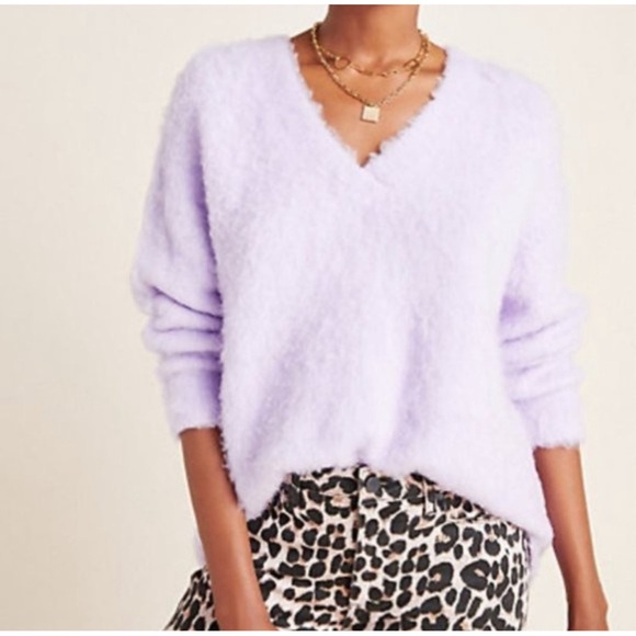 Anthropologie Simone Sweater in Lavender NWT Size XS - Picture 2 of 14
